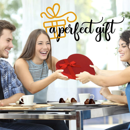 Valentines Chocolate Candy, Valentines Day Assorted Gourmet Belgian Heart Chocolate Truffles, Gifts for Him and Her in Elegant Red Heart Gift Box. Milk, Dark, Strawberry, 6 Flavors with 24 Treats
