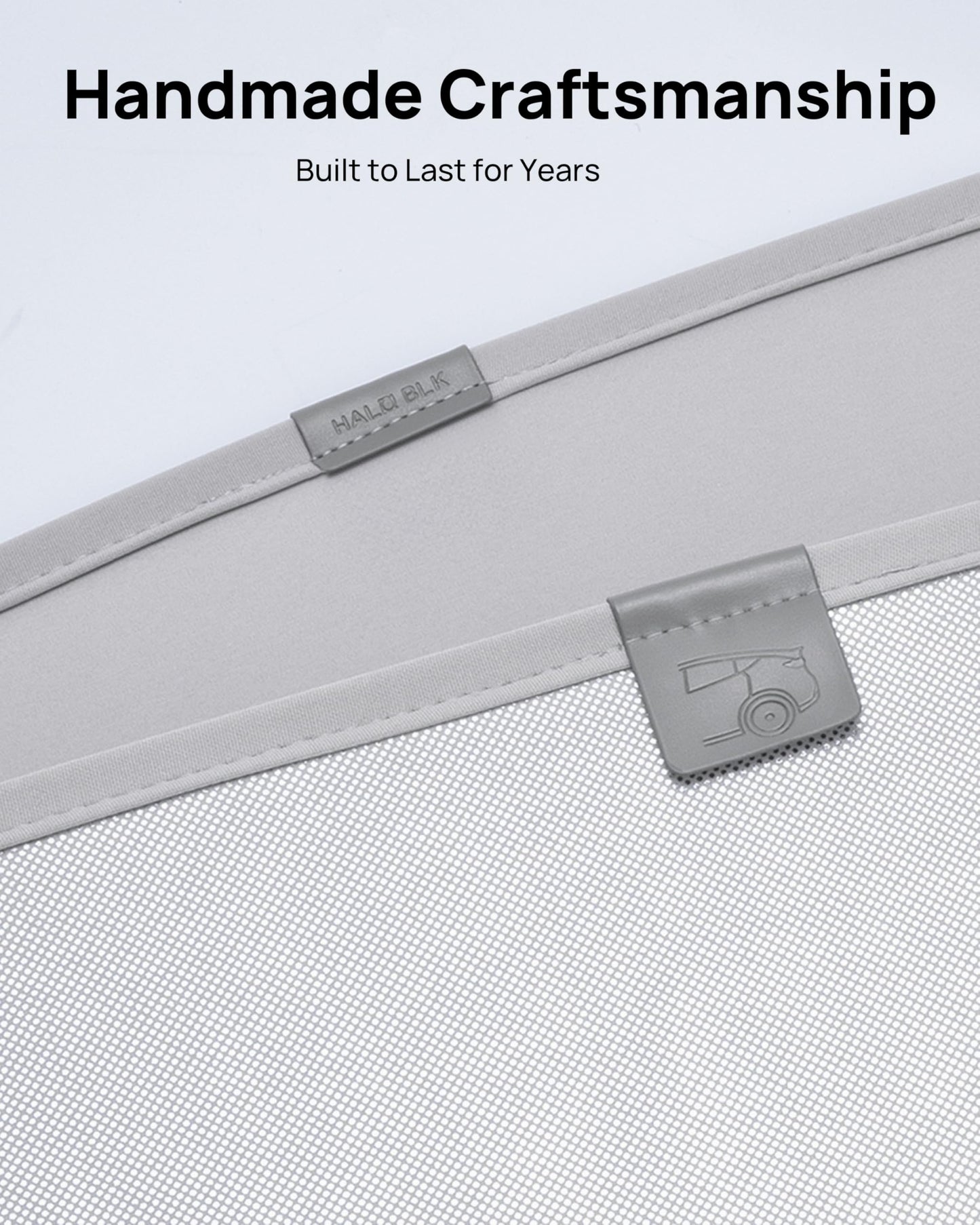 HALOBLK Non-Sag Glass Roof Sunshade with Storage Bag Designed for Model 3, Foldable Sunroof Shade with Heat Insulation Cover for 2021-2023 Model 3 (Gray)