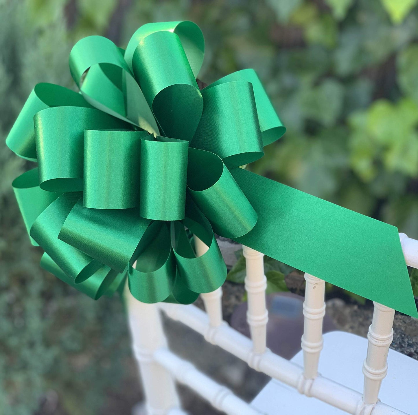 Gold, White, Green, Blue, Red Pull Bows for Gifts - 9" Wide, Set of 5, Christmas, Presents, Gift Basket, Birthday, Holiday Embellishments, Office, Fundraiser, Wreath, Swag, Easter
