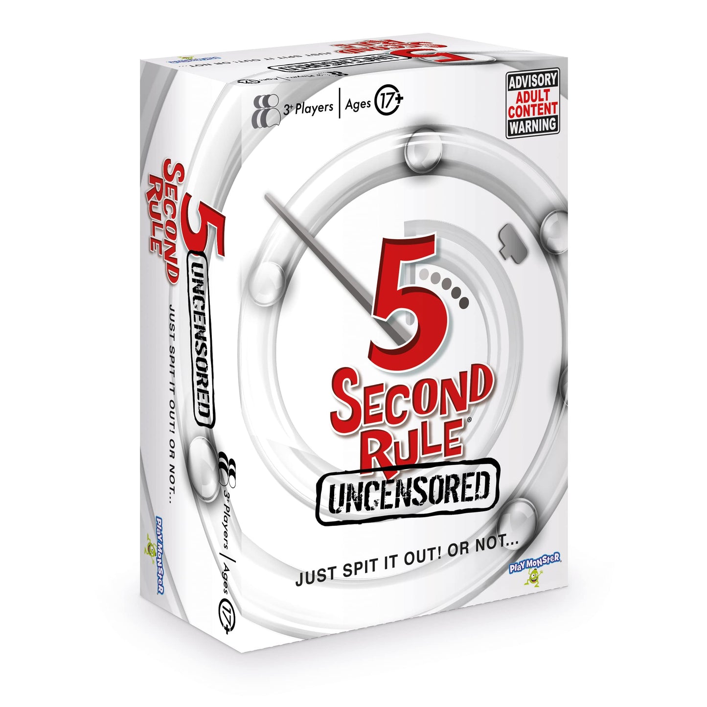 PlayMonster 5 Second Rule Uncensored| Simple Questions Card Game for Adult Party Fun| Drinking Games |Fast Paced Games | Games Night | Ages 17+