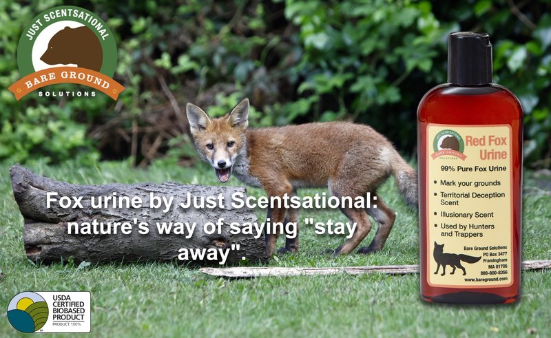 Just Scentsational FU-4 Red Fox Urine for Gardens, Hunters, and Trappers, 4 oz