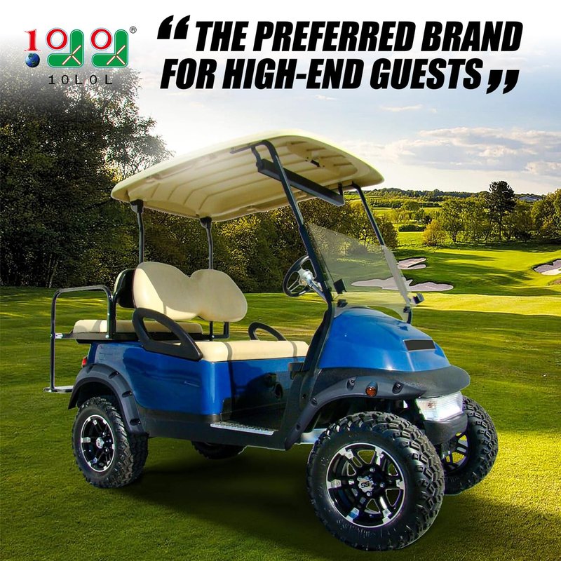 Golf Cart Accessories 4-PCS Fender-Flares Front & Rear for EZGO RXV 2008-2015 Original Models, with Mounting Hardware (Not Fit Modified Carts)