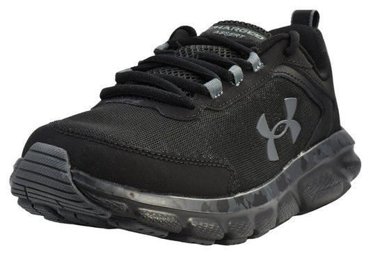 Under Armour Men's Charged Assert 9 Camo, Black/Black/Pitch Gray, 12 US