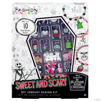 Fashion Angels Disney Tim Burton's The Nightmare Before Christmas Sweet & Scary Jewelry Kit, Includes 800+ Beads, Trendy DIY Jewelry Kit for Tweens & Teens