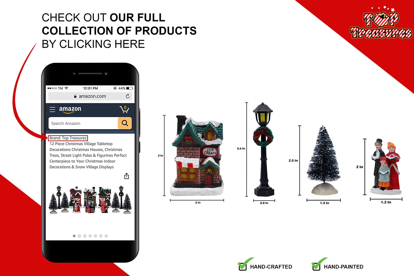 Resin Christmas Village Set with Figurines, Houses, and Accessories – Perfect for Indoor Holiday Decor and Snow Village Displays