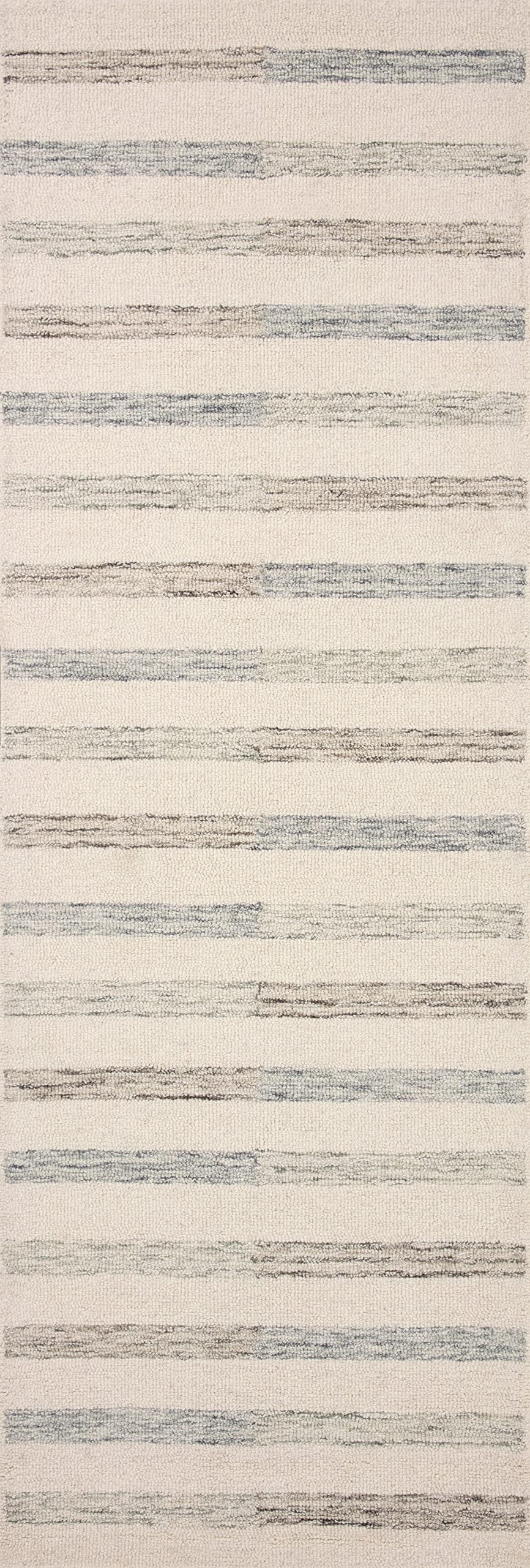 Loloi Chris Loves Julia Chris Collection CHR-05 Ivory/Slate 9'-3" x 13', .50" Pile Height, Area Rug