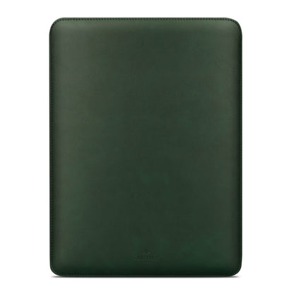 Comfyable Laptop Sleeve Precisely Compatible with 13 Inch MacBook Pro 13-in M2 2022 2021 M1 2020-2016 & Mac Air M4 2025 A3240 M3 2024 A3113 M2 M1, Faux Leather Cover Case, Green