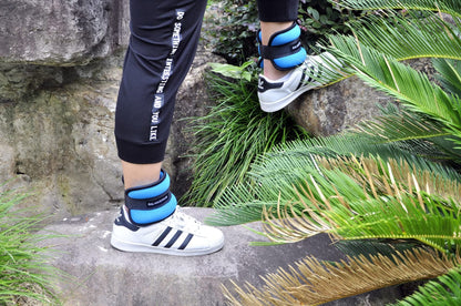 Fitvids Fully Adjustable Ankle Wrist Arm Leg Weights, 2 lbs each (4-lb pair), Blue