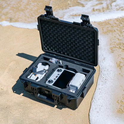 Lykus Titan MM410 Waterproof Hard Case for DJI Mini 4 Pro/Mini 3/ Pro and DJI RC 2/ RC/RC-N2, Support 7 Batteries and RC Lanyard [CASE ONLY]