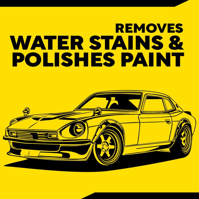 Meguiar's Water Spot Remover, Heavy Duty Water Spot Remover for Cars, Remove Water Stains and Polish Glossy Paint with a Versatile Clear Coat Safe Formula, 16 oz