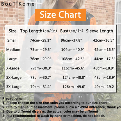 BOUTIKOME Womens Halloween Pumpkin Sweatshirt Black Cat Long Sleeve Crewneck Pullover Shirts with Pocket Tunic Tops (Dark Grey, X-Large)