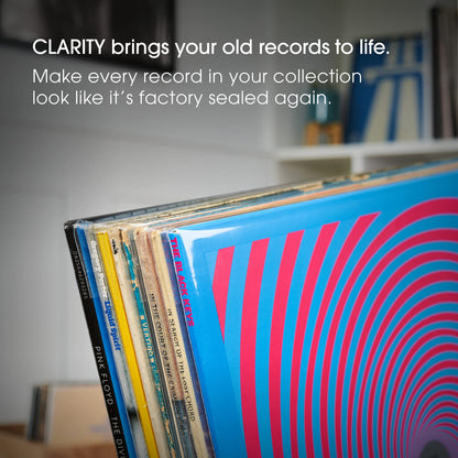 50x 12 Inch Single LP Resealable Clear Outer Vinyl Record Sleeves | Clarity Blake Covers Fit Single 12” Albums & LPs