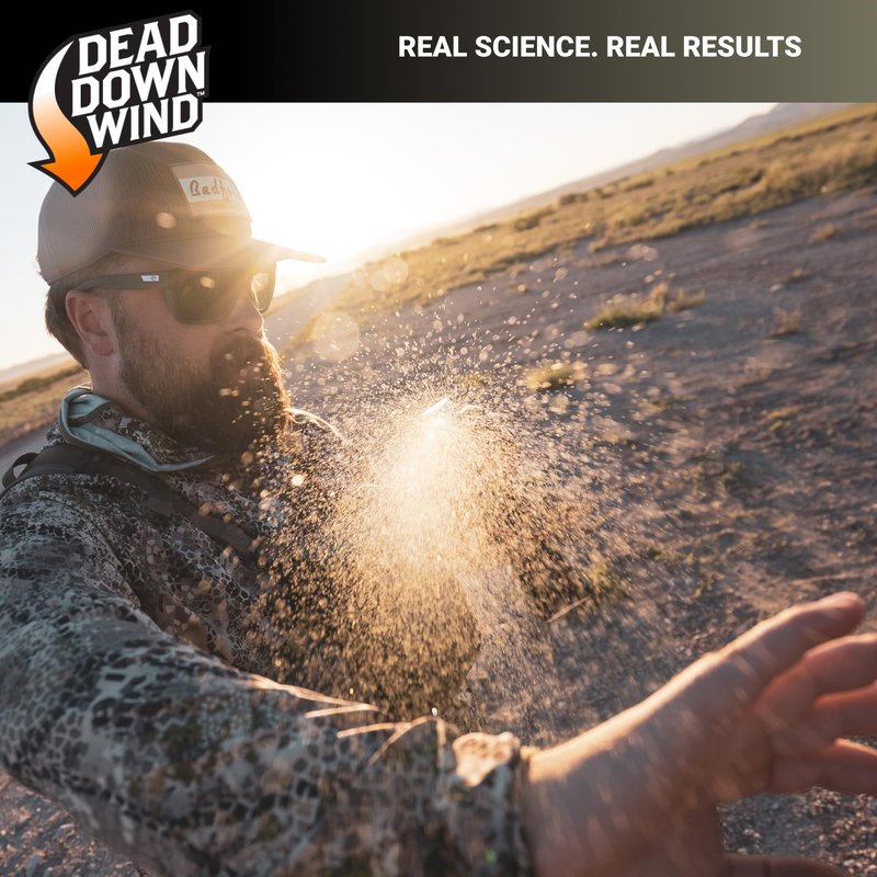 DEAD DOWN WIND Black Premium Field Spray Bottle - Odor Fighting Hunting Scent Control Spray - Safe for Sensitive Skin - Easy to Use for Hunting Gear & Clothing (12 oz)