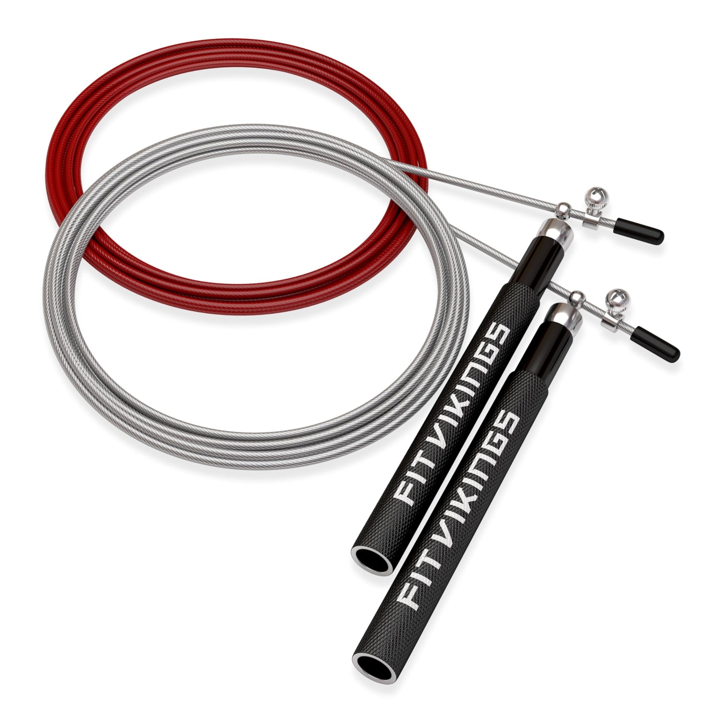 Jump Ropes for Fitness with 2 Jumping Rope Cables - Speed Jump Rope for Men and Women - Adjustable Skipping Rope - Speed Rope for CrossFit, Boxing, Exercise - Indoor and Outdoor Workout Essentials