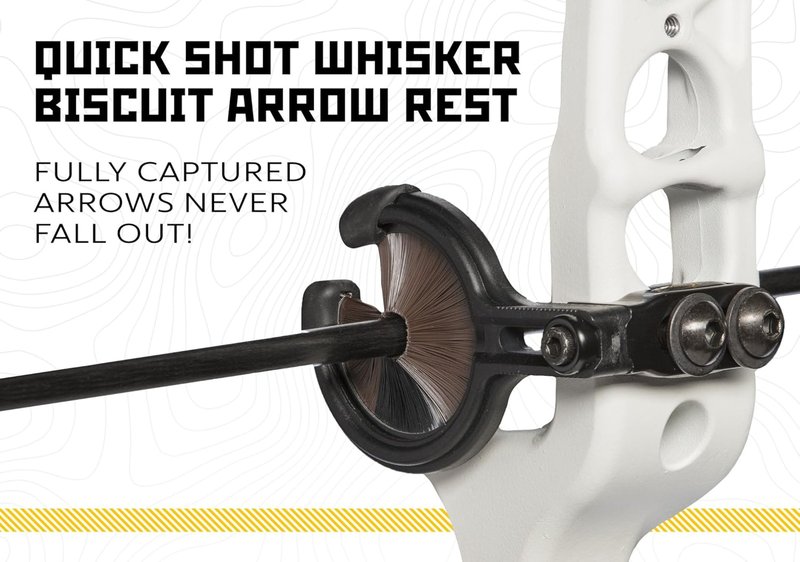 Trophy Ridge Quick Shot Whisker Biscuit Archery Arrow Rest - Precision Design for Enhanced Accuracy