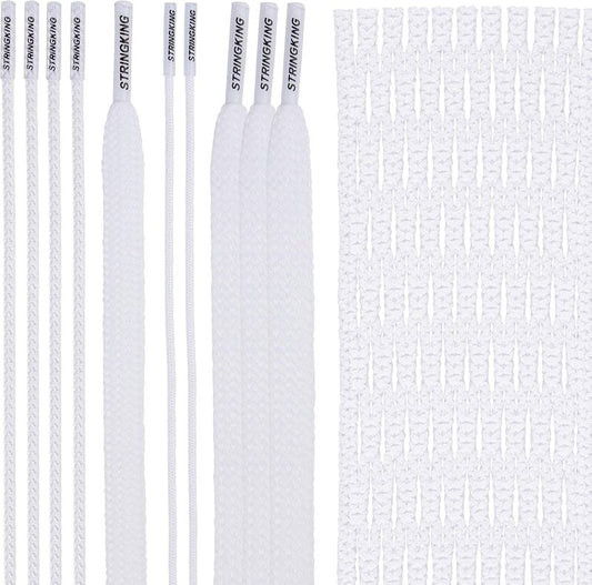 StringKing Type 3X Lacrosse Mesh Kit - Semi-Hard Mesh & Strings | Assorted Colors