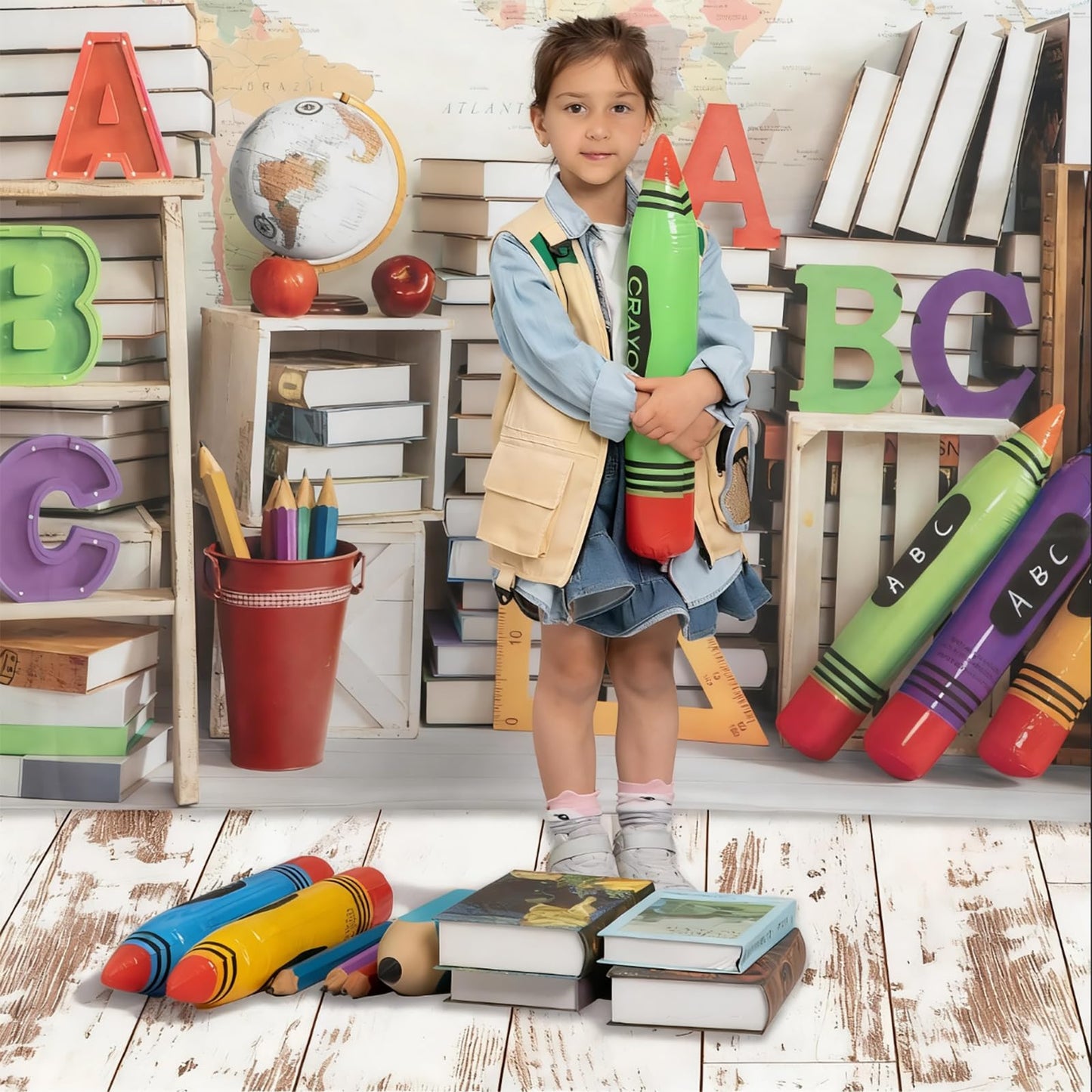 Kate Wood Texture Floor Mat Backdrop Photography Flooring Mats Rubber Floor Mat for Professional Photographers Studio Props 5x4ft
