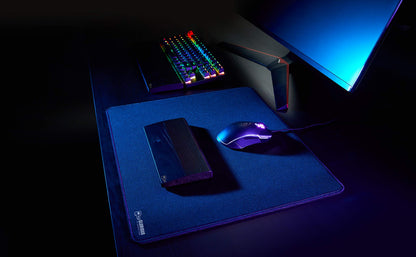 Glorious XL Gaming Mouse Mat - Large Black Cloth Mousepad, Stitched Edges | 16x18