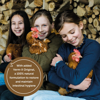 Copdock Mill Range Layers Pellets with Verm-X Chicken Feed 20kg - Premium Quality Complete Feed for Poultry - 100% Natural Mix to Aid Digestion and Protect Against Intestinal Problems