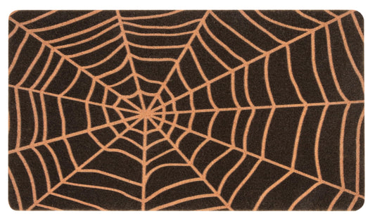 Halloween Spider-Web Welcome-Doormat - Outdoor Entrance Coir Non Slip Fashionable Mat Indoor Home Room Front Door Decor