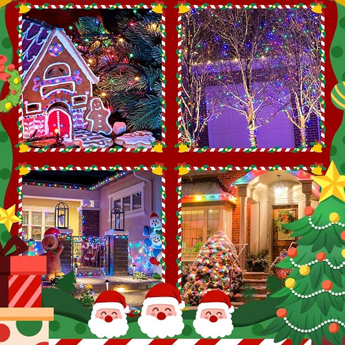 BHCLIGHT 240LED Christmas Voice Control String Lights Multicolor
