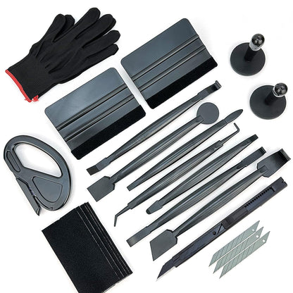 CARTINTS Car Install Tools for Vinyl Wrap, Vehicle Tinting Window Film Application Kit Includes Vinyl Wrap Magnets, 7 in1 Mini Squeegee, Felt Squeegee, Razor Blade Wrapping Cutter, 9mm Vinyl Knife