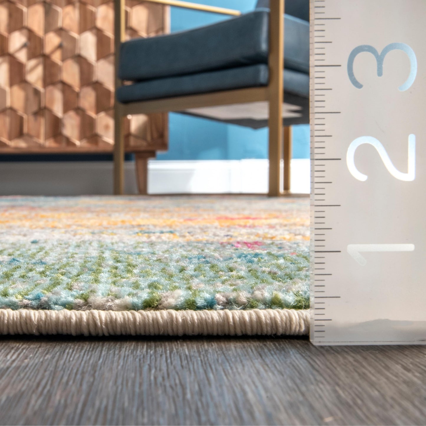 Nuloom Monet Multicolor/Ivory, 6' x 9', Modern Abstract, Soft and Cozy, High Traffic, Stain Resistant, Easy Clean, Durable Area Rug for Bedroom, Living Room, Dining Space, Den, Foyer, Entryway