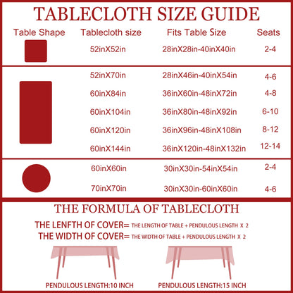 cusugbaso Christmas Tablecloth 60x120 Inches - Red Truck Party Decorations for Home - Christmas Table Cloth for Rectangle Table Xmas Holiday Buffalo Plaid Xmas Decor for Kitchen, Home