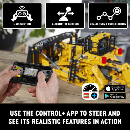 LEGO 42131 Technic App-Controlled Cat D11 Bulldozer, Model Building Set for Adults, Remote Control Construction Motor Vehicle, Gifts for Men, Women, Him or Her