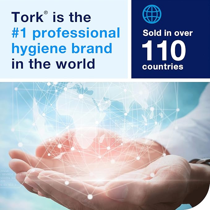 Tork Hand Towel Roll White H80, 100% Recycled Fiber, 6 Rolls x 630 ft