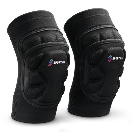 Sports Knee Pads - Ergonomic Segmented Padding for Enhanced Protection | Youth & Adult Sizes, 1 Pair