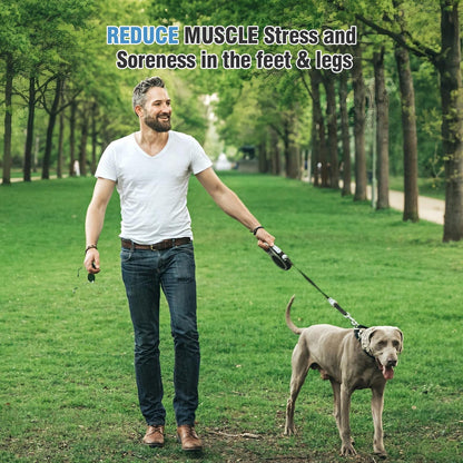 4D Cloud-Like Comfort Soles for Men - Soft Memory Foam Cushioning Insoles - Trim to Fit Steppers Insoles with Arch Support for Foot Pain Relief and Fatigue Reduction(US M 7.5-10.5)