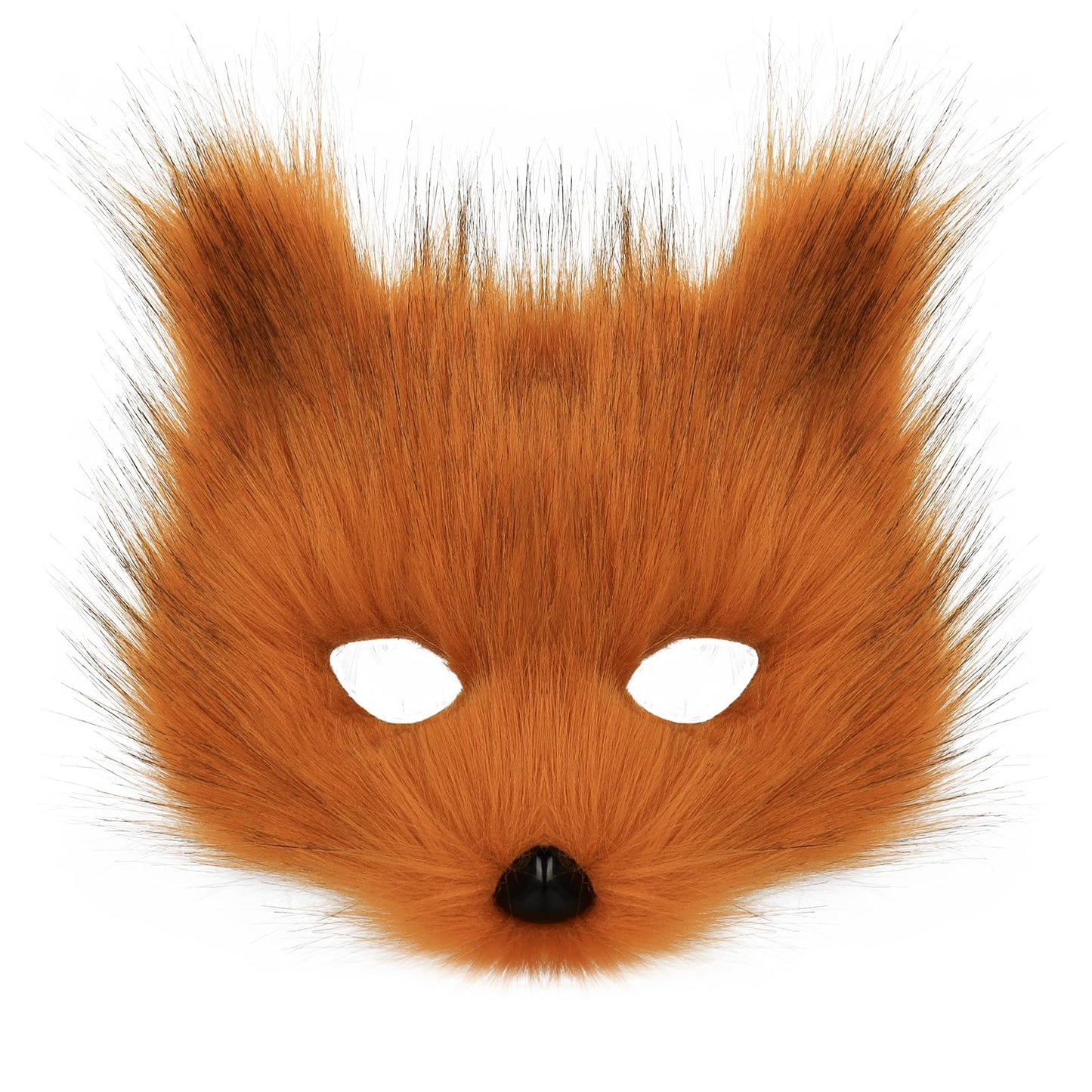 hbbhml Animal Fox Wolf Mask Halloween Party Cosplay Costumes Props Plush Cat Half Face Masks Carnival Christmas Masquerade