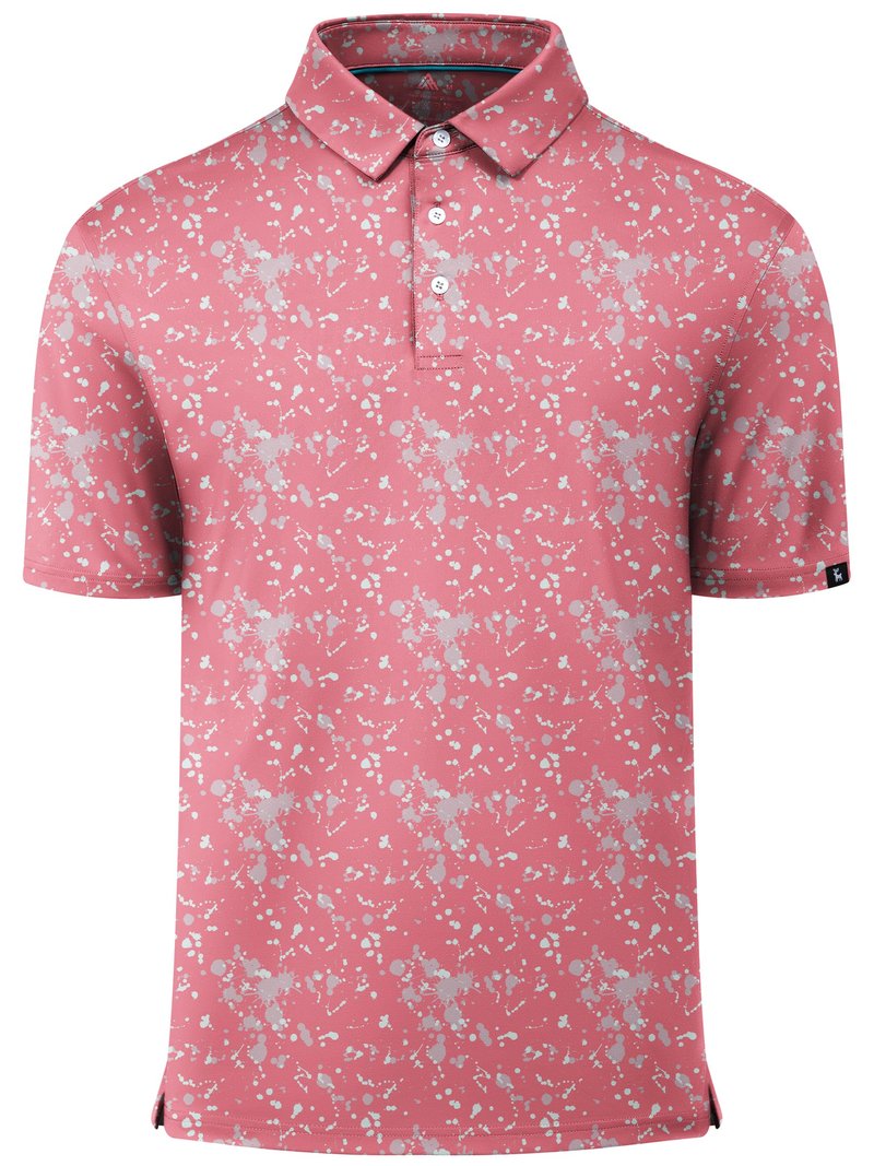 ZITY Select Golf Shirts for Men Short Sleeve UPF 50+ Print Performance Polo Moisture Wicking Funny Golf Collared Shirts
