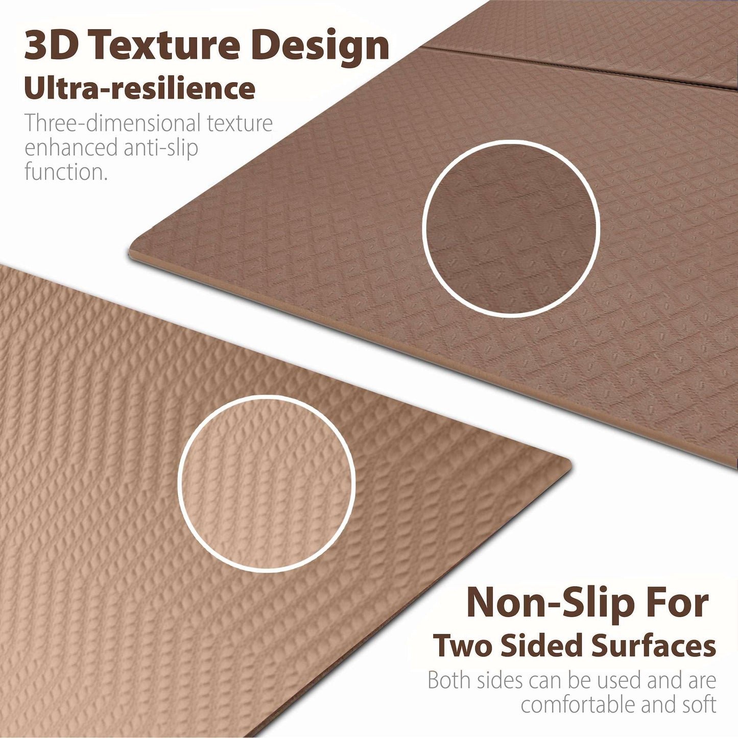 Foldable Yoga Exercise Mat – Lightweight, Anti-Slip, and Easy to Store for Yoga, Pilates, Home Workouts, and Floor Exercises