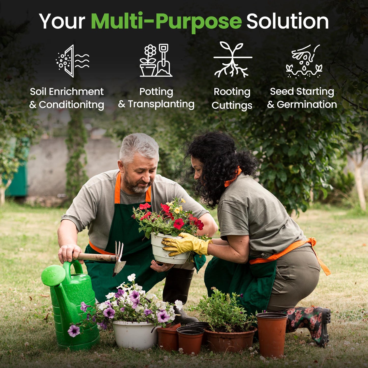 Hardys 60L Multi Purpose Compost - Potting & Seed Compost for Outdoor Plants | All Purpose Indoor Plants Potting | Nutrient Rich Fertiliser for Garden, Pots, Planter Beds