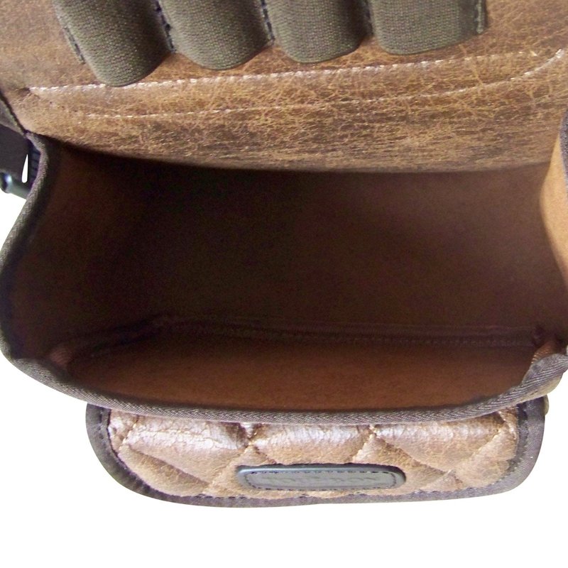 Tourbon PU Leather Sporting Shotgun Shell Pouch Shooter's Clay Trap Skeet Shooting Bag for Range Field