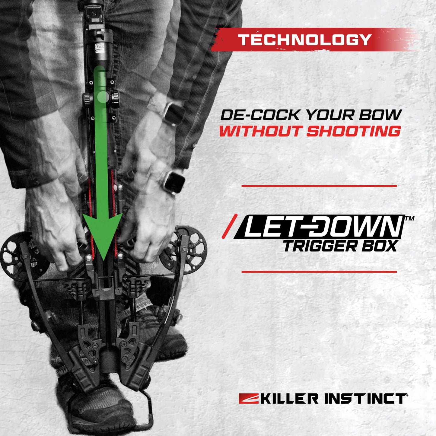 Killer Instinct LOGIX 435 Crossbow Kit 435 FPS 210 LB Draw Weight - LET-Down DE-Cocking Triggerbox with X CAM System and Illuminated 4x32 Scope