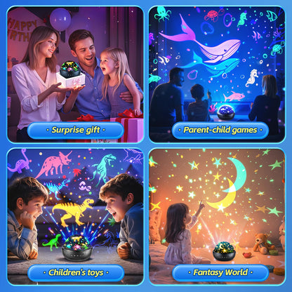 Dinosaur Toys for Kids 2-4,【Remote+3 Films+93 Effects】Dinosaur Toys for Kids 5-7,【3 Timer+5 Brightness】Toys for 5 Year Old Boy Toys Age 3,Rotate Night Light Projector,Toddler Night Light Projector