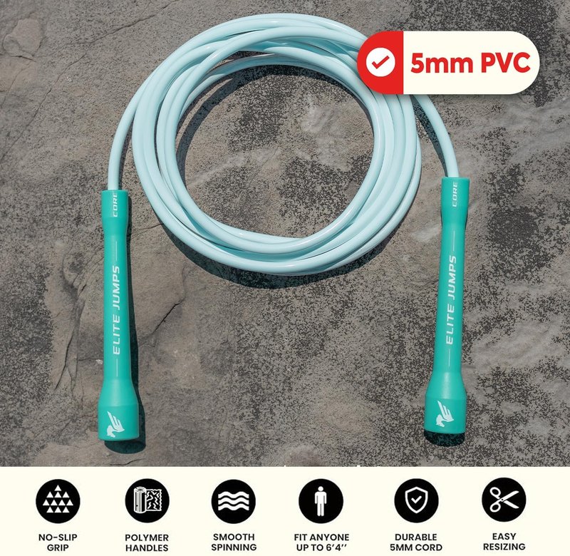 Jump Rope - Adjustable Indoor/Outdoor PVC Skip Rope for Fitness | Unbreakable Handles, Tangle-Free Design