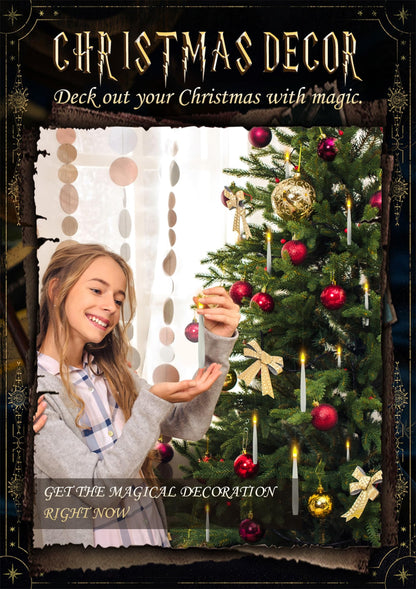 Floating Candles with Wand, 20 PCs Magic Hanging Flameless Floating LED Candle with Wand Remote, Battery Operated Flickering Warm Light Candles for Birthday Children’s Day Wedding Theme Party