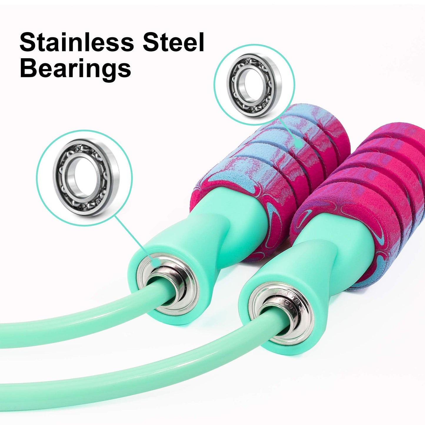 APLUGTEK Jump Rope, Weighted Ropeless Skipping Rope for Fitness, Tangle-Free Rapid Speed Cordless Jump Rope Workout for Men, Women, Children…