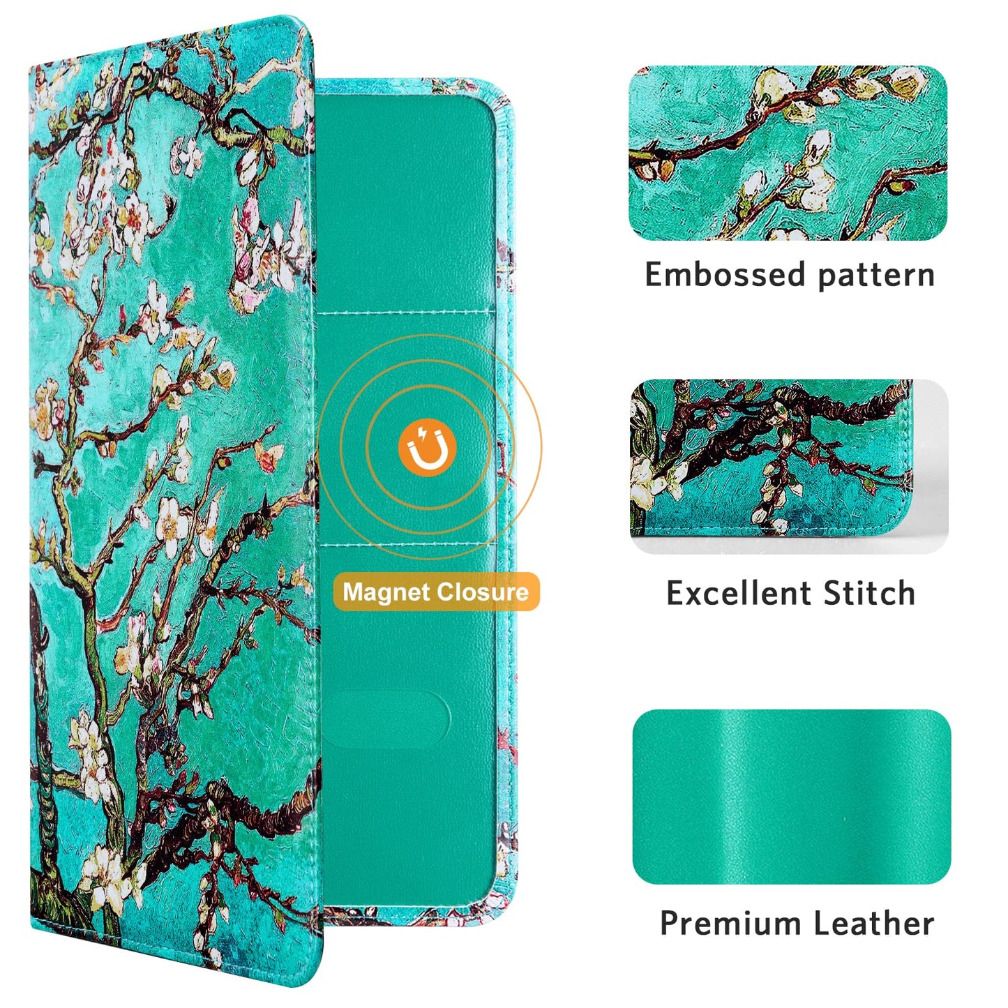 CoBak Car Registration and Insurance Holder - Vehicle Glove Box Car Organizer,Auto Truck Comparment Accessories Case with Magnetic Closure for Driver License,Cards