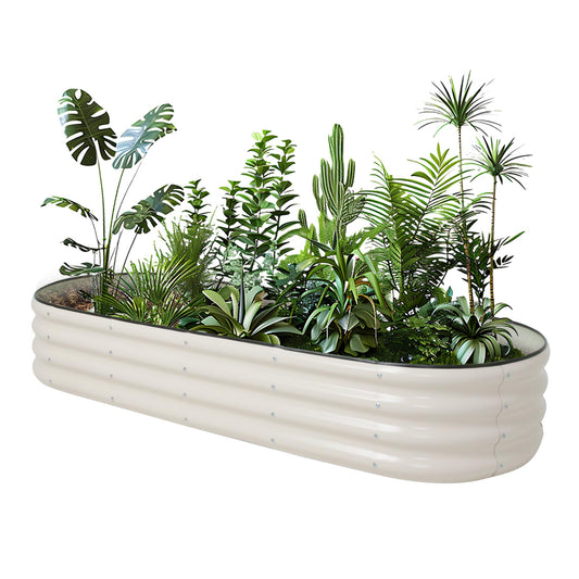 ToBoom Galvanized Raised Garden Bed Kit Outdoor Metal Garden Planter Box for Backyard Gardening, Planting Vegetables, and Patio (70.8"x23.6"x11.8")