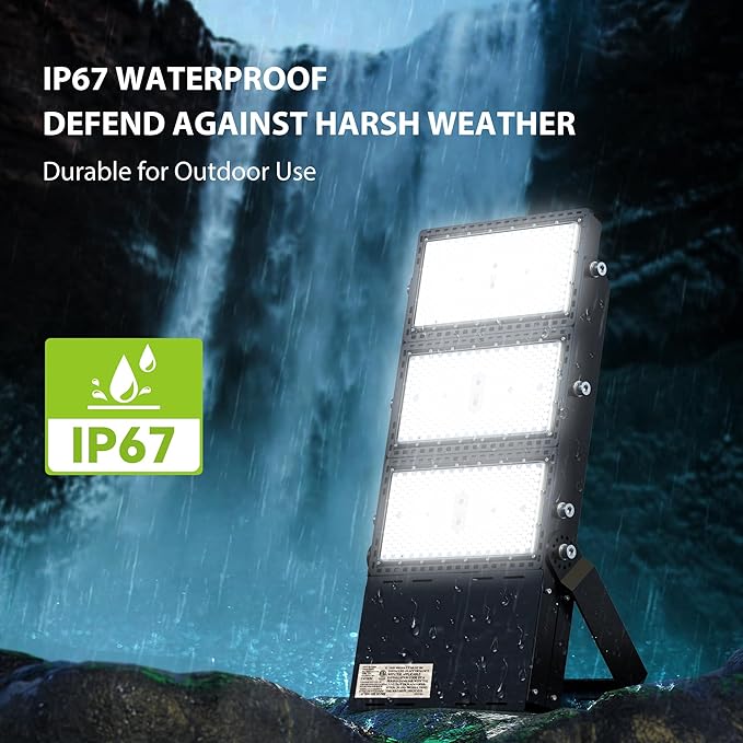 STASUN 800W LED Stadium Lights Outdoor – Ultra Series High Power, ETL Certified, 120000LM, 5000K Daylight, 60° Beam, 100-277V, IP67 Waterproof Flood Lights for Arena, Sports Field, Parking Lot