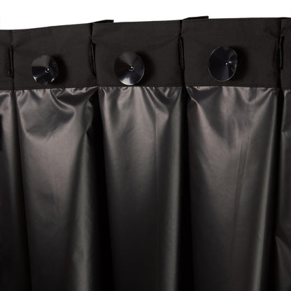 Amazon Basics Portable Blackout Curtain Shade with Suction Cups, 50" x 78", 1-Pack, Black