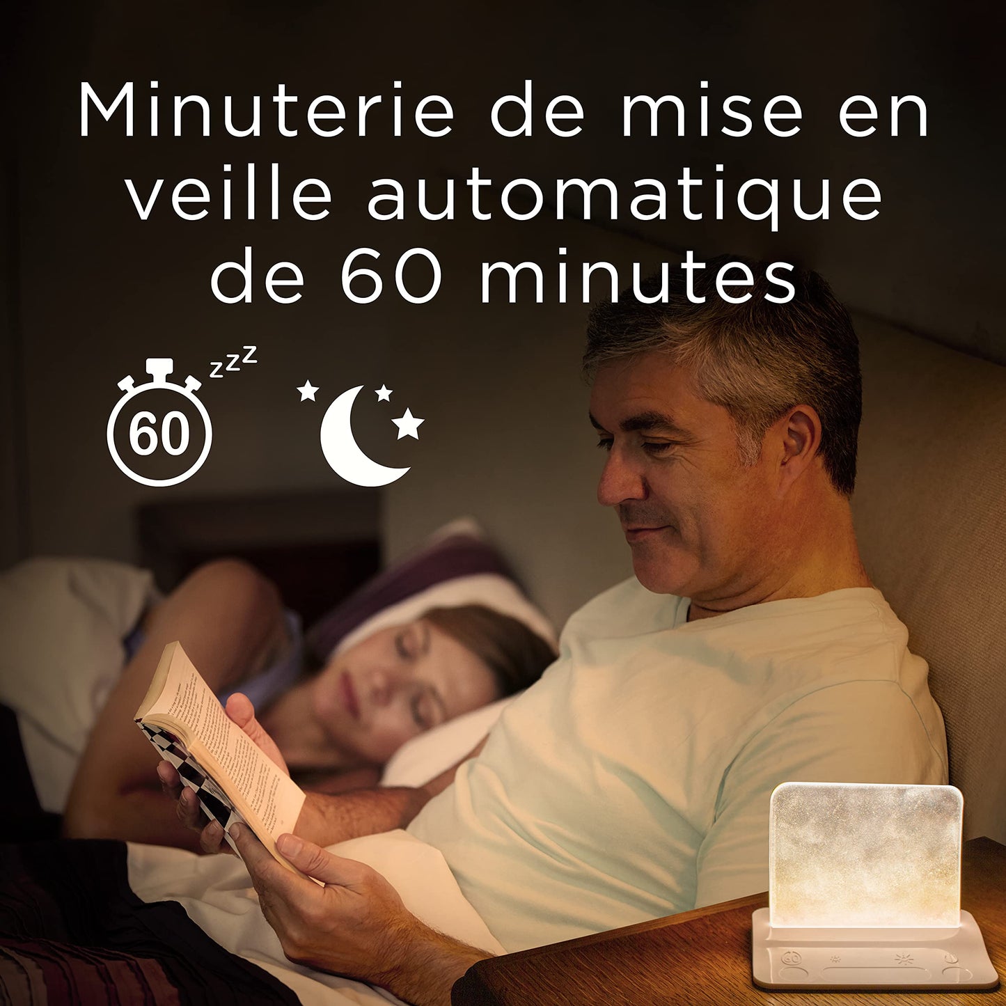 Integral Touch Glow LED Night Lamp with Touch Dimming Control, Bedroom Night Light for Baby, Toddler, Kids, Nursery, Bedside, White Base