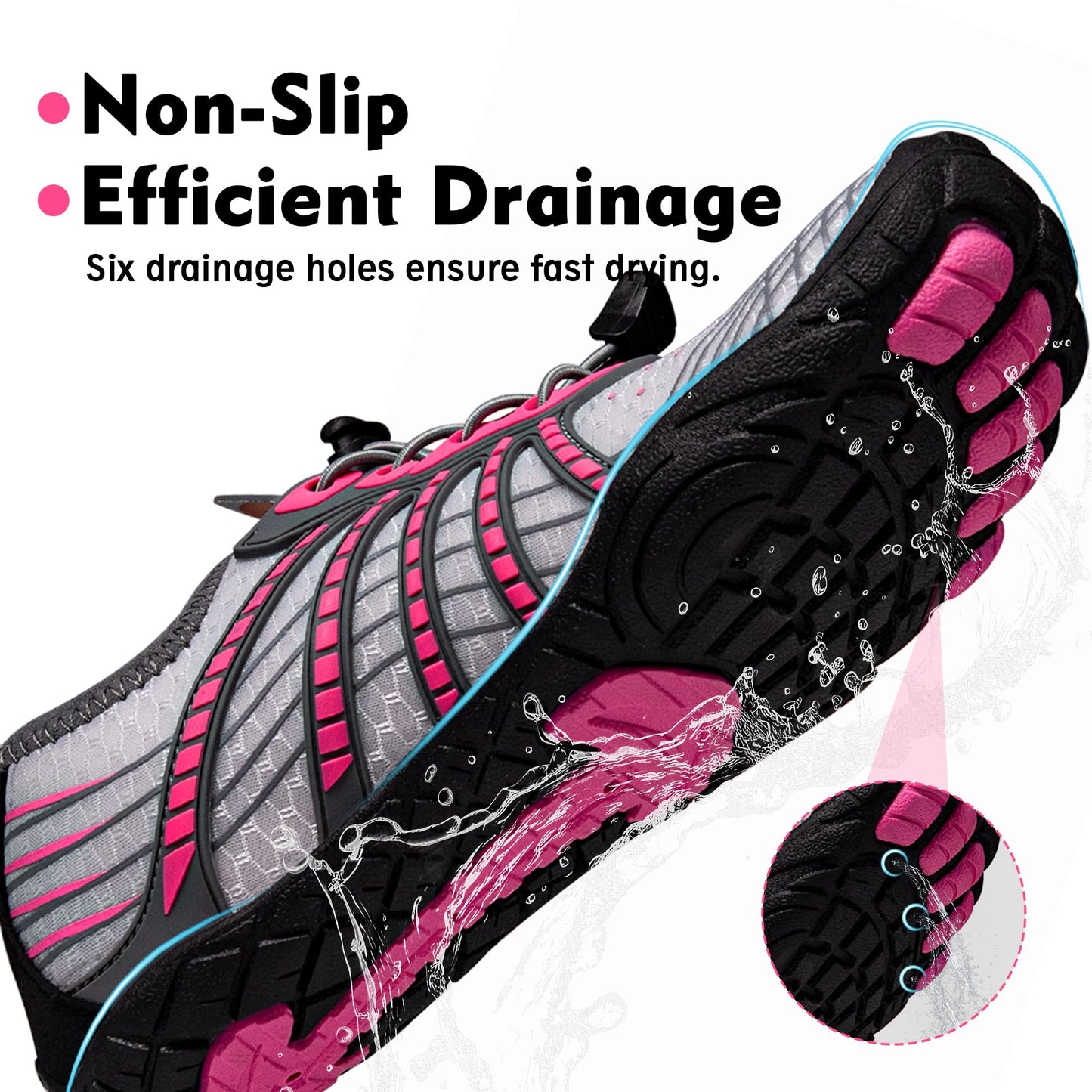 Barefoot Water Shoes for Women and Men - Quick-Dry Lightweight Swim Shoes for Beach,Pool,Hiking