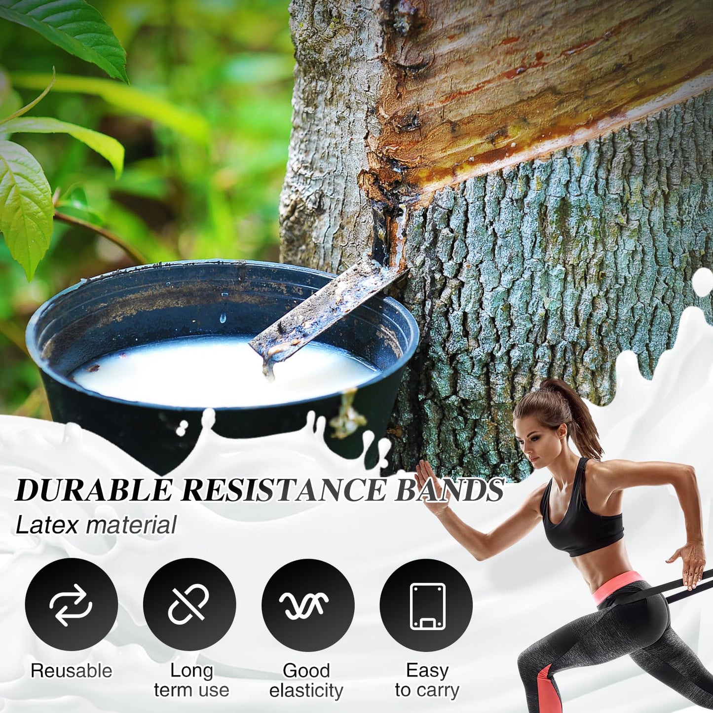 Resistance Bands Set, Pull Up Assistance Bands Pull Up Bands Exercise Bands for Men Women, Workout Bands for Working Out, Muscle Strength Training, Body Stretching
