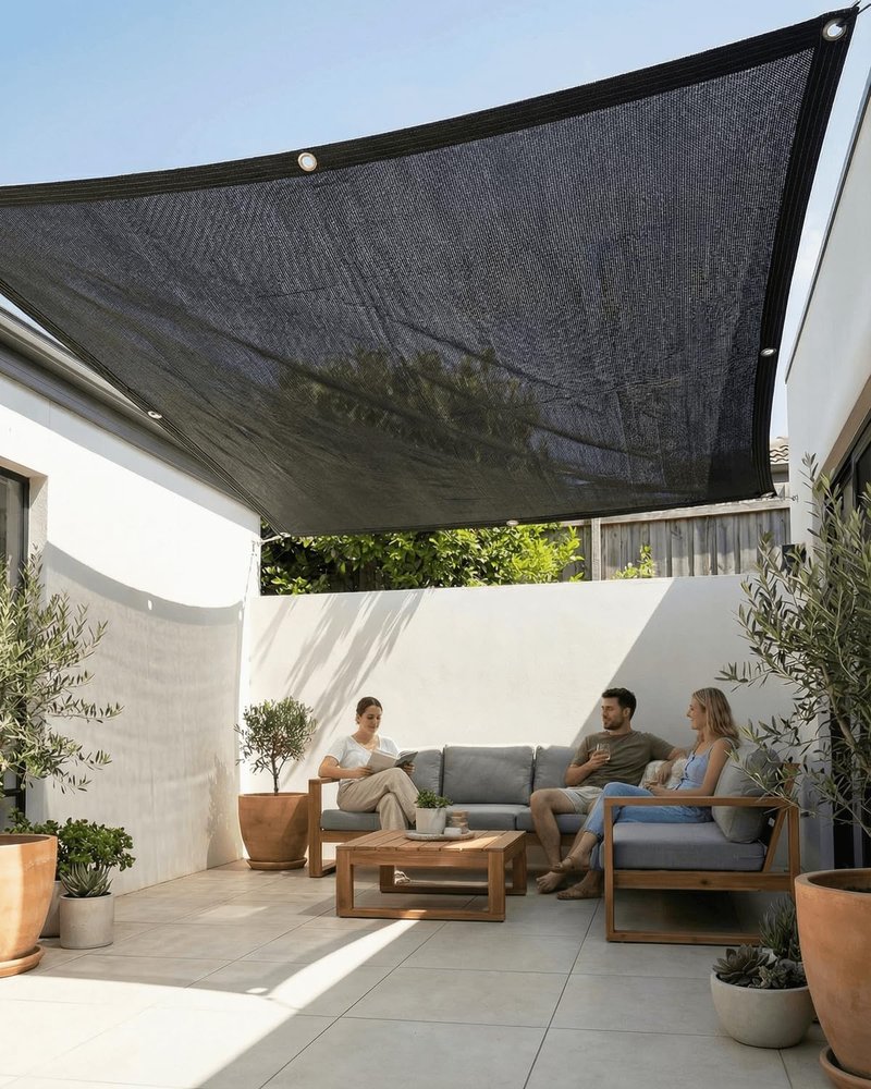 vensovo 30% Sunblock Shade Cloth Net Black Resistant - 8x20 Ft Garden Shade Mesh for Plant Cover, Greenhouse, Chicken Coop, Kennels, Tomatoes Plants